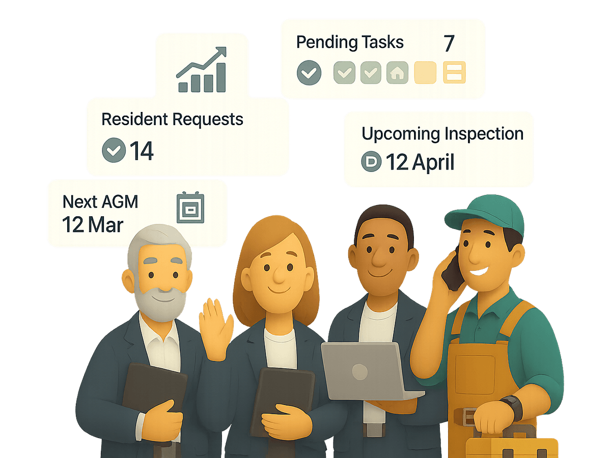 Shared updates that keep everyone in sync